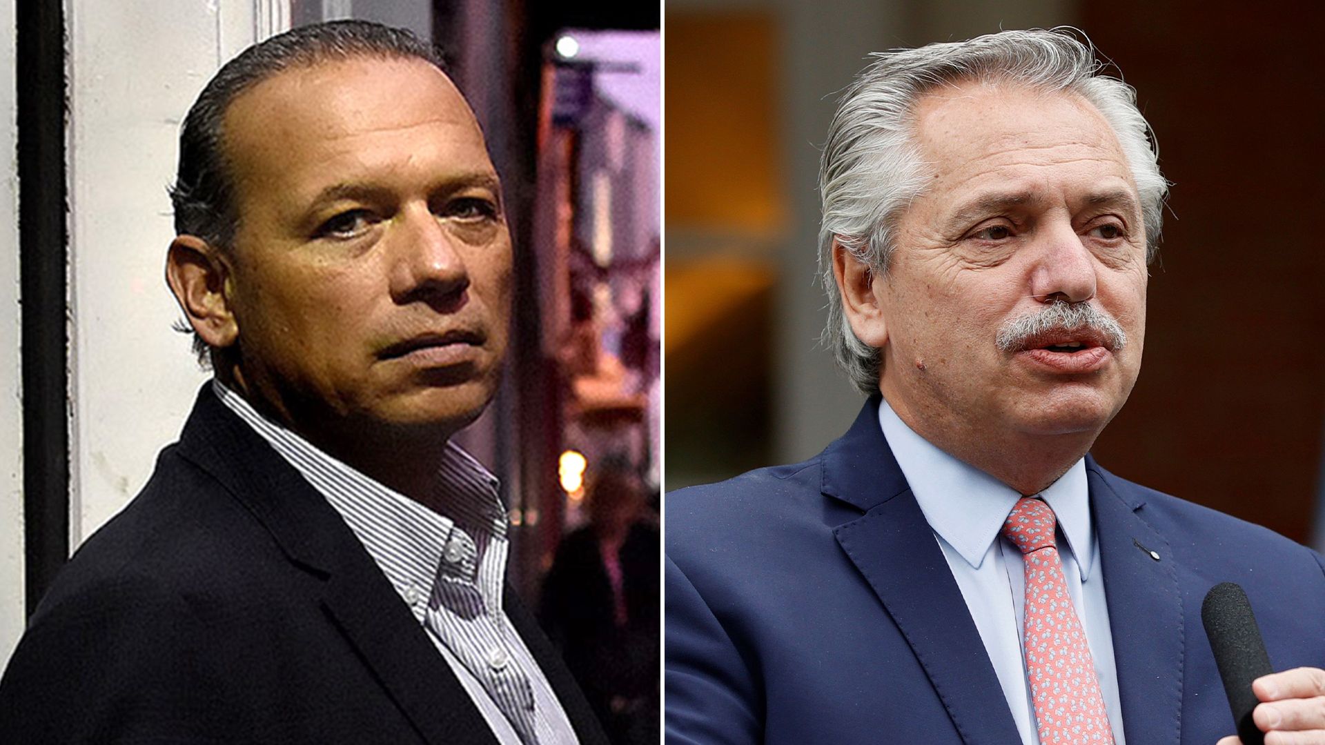Sergio Berni y Alberto Fernández