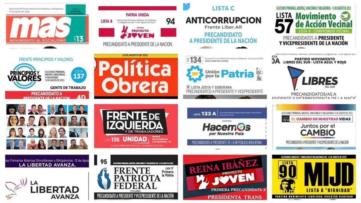 Boletas políticas elecciones 2023