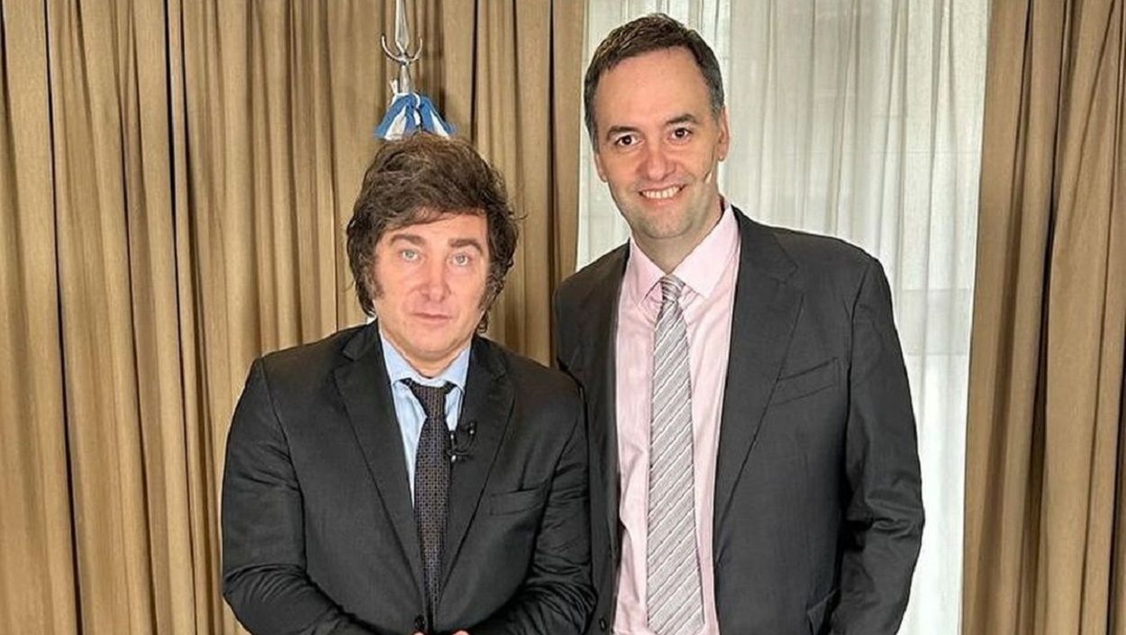 Javier Milei y Manuel Adorni