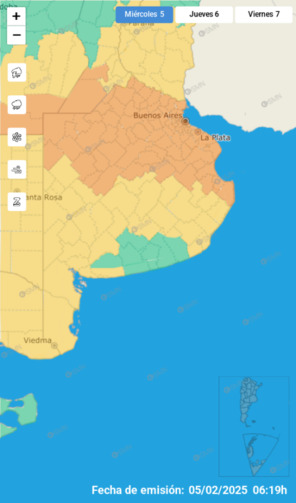 mapa alertas