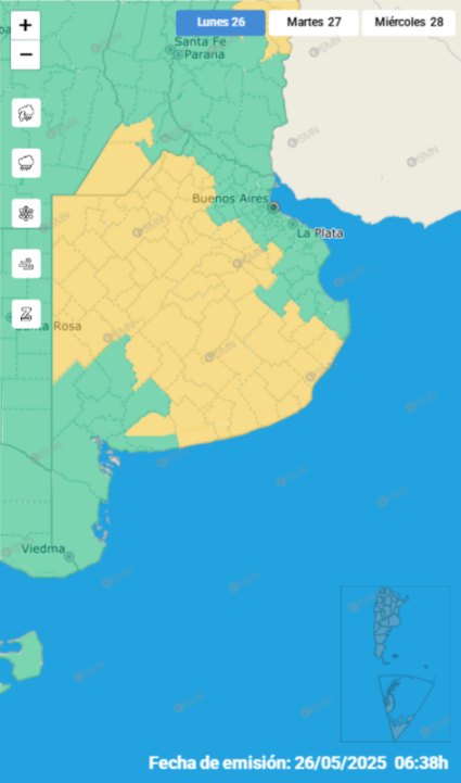 mapa alertas