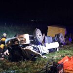 Otra tragedia en la Ruta 3: Murió un camionero tras un vuelco cerca de San Miguel del Monte