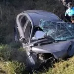 Grave accidente en Ruta 2:  Un herido en estado crítico tras violento choque cerca de Lezama