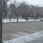 Nevadas en la Provincia de Buenos Aires: Puán y Sierra de la Ventana se tiñeron de blanco