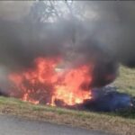 Tragedia en Ruta 2: Identificaron a las víctimas fatales del brutal choque e incendio de un auto en Lezama