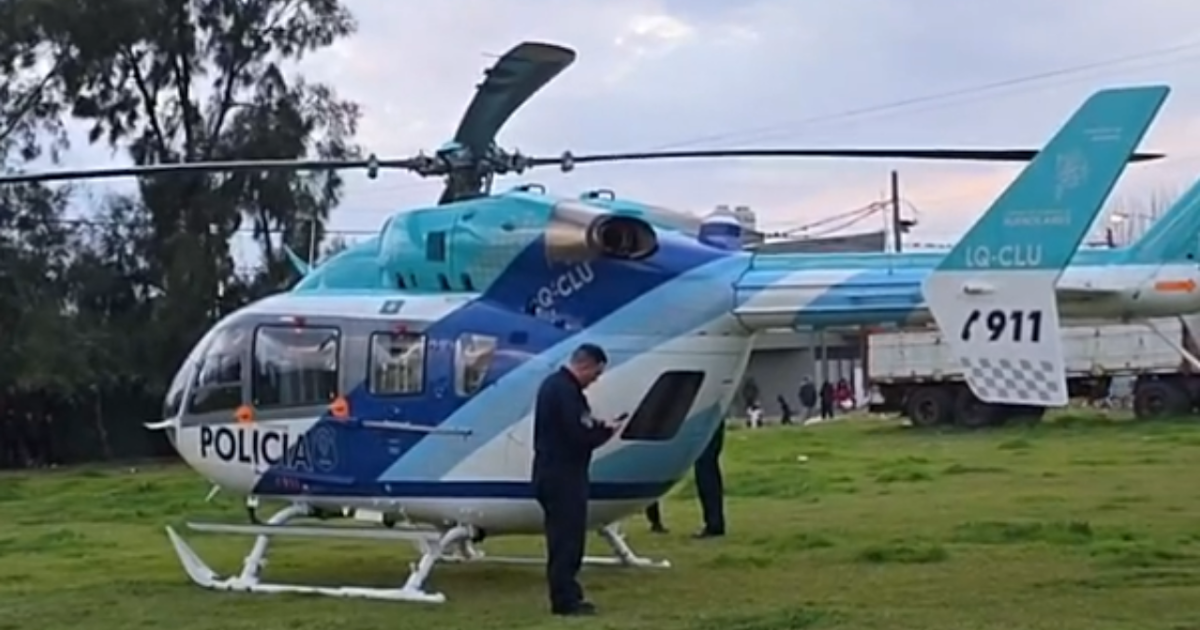 Helicóptero sanitario llegó a San Pedro para salvar a niña herida en accidente trágico