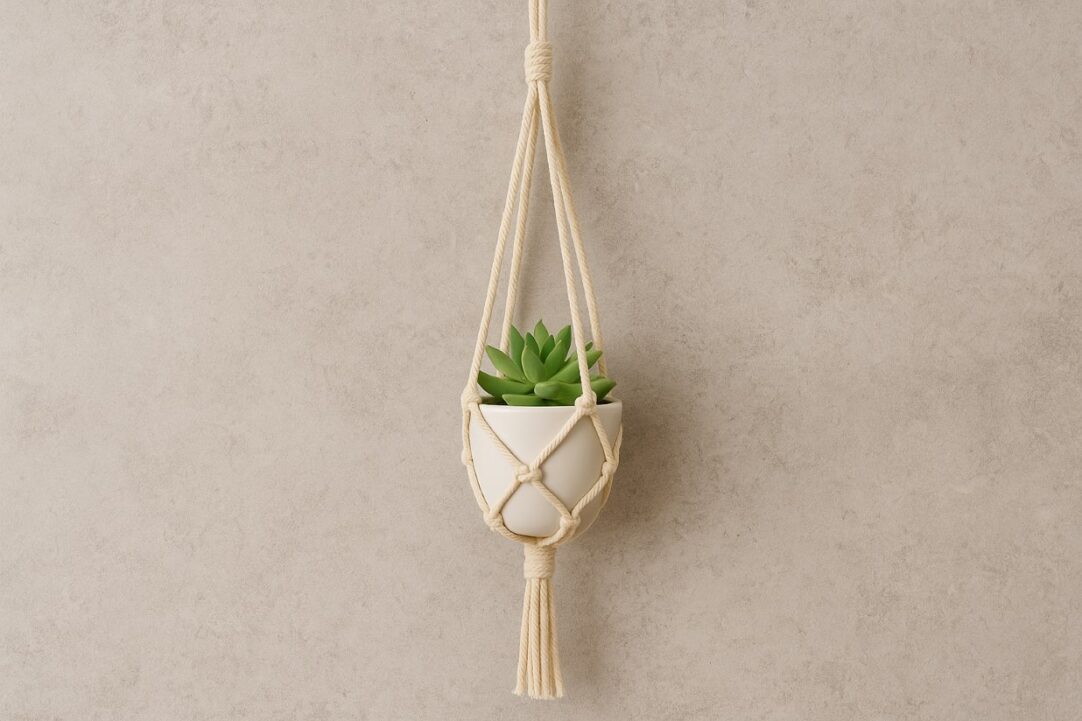 macetas con macrame para principiantes facil
