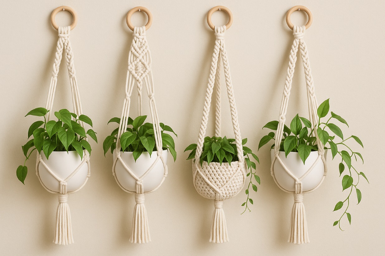 portamacetas de macrame ideas