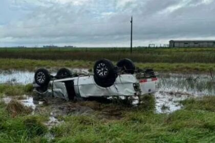 Trágico vuelco en la Ruta 205 dejó una víctima fatal cerca de La Nicolasa
