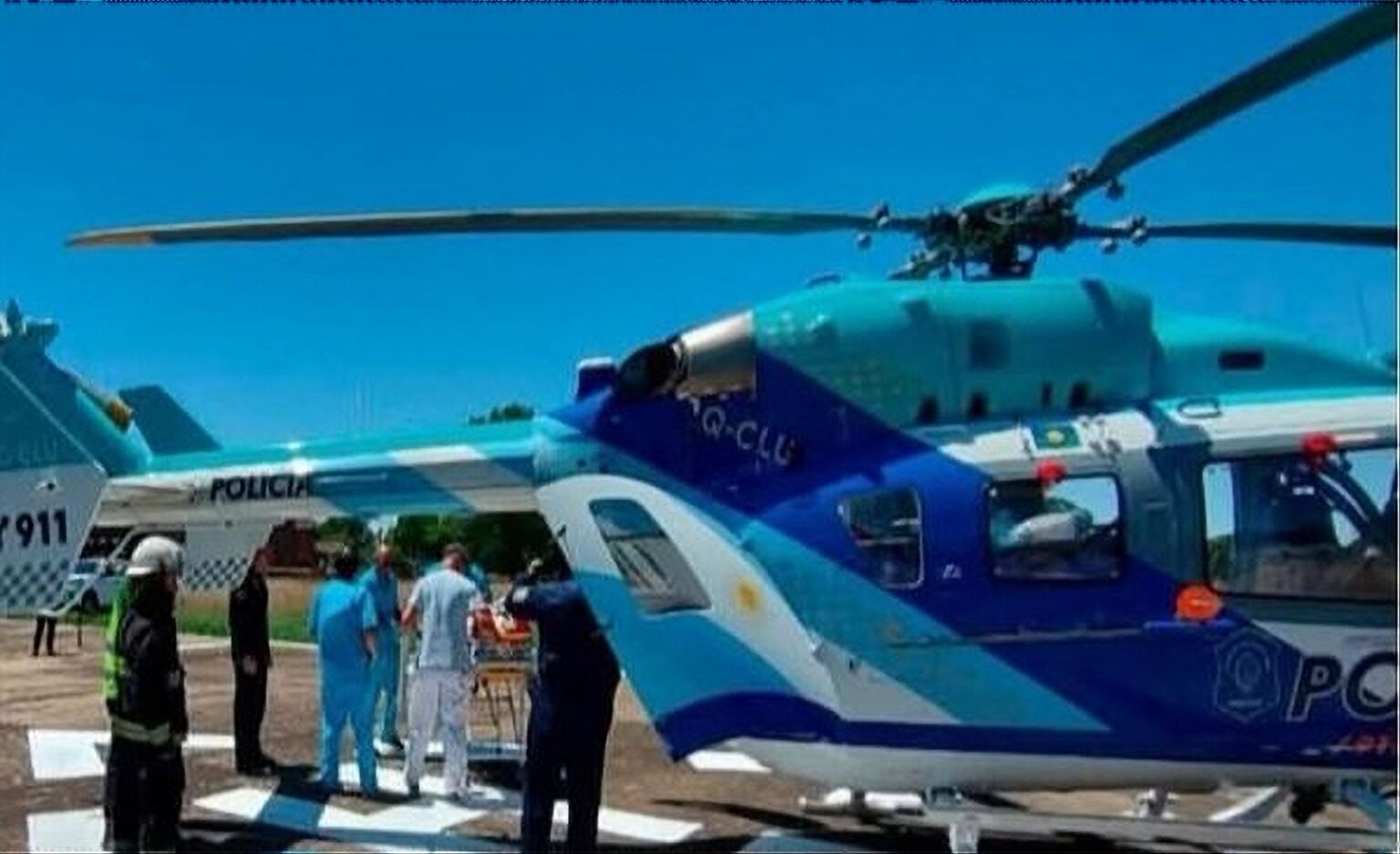 helicoptero sanitario trasladao nena accidente ruta 41 a