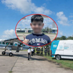 Por su mejoría, trasladan a Bastián en avión sanitario a una clínica privada de San Justo