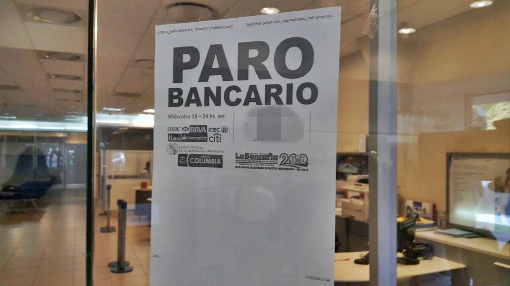 Extendieron el paro bancario a 72 horas: no habrá atención viernes, lunes y martes