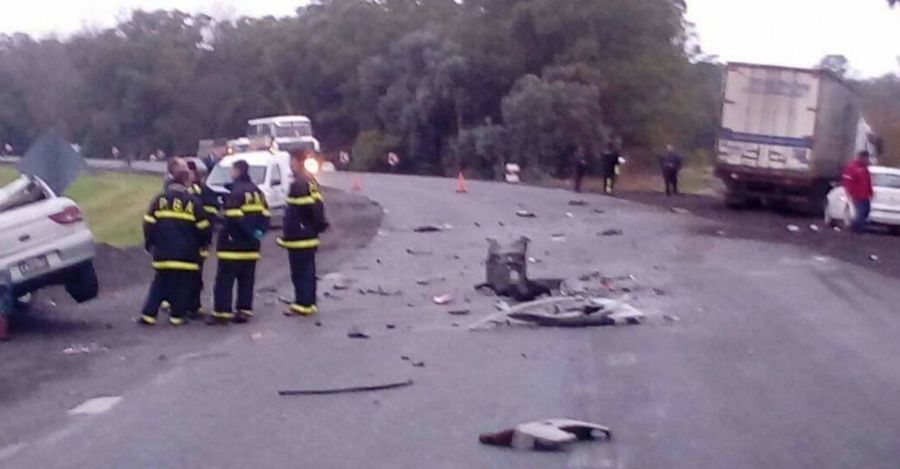 Azul: trágico accidente en la ruta nacional n° 3 deja como saldo dos fallecidos