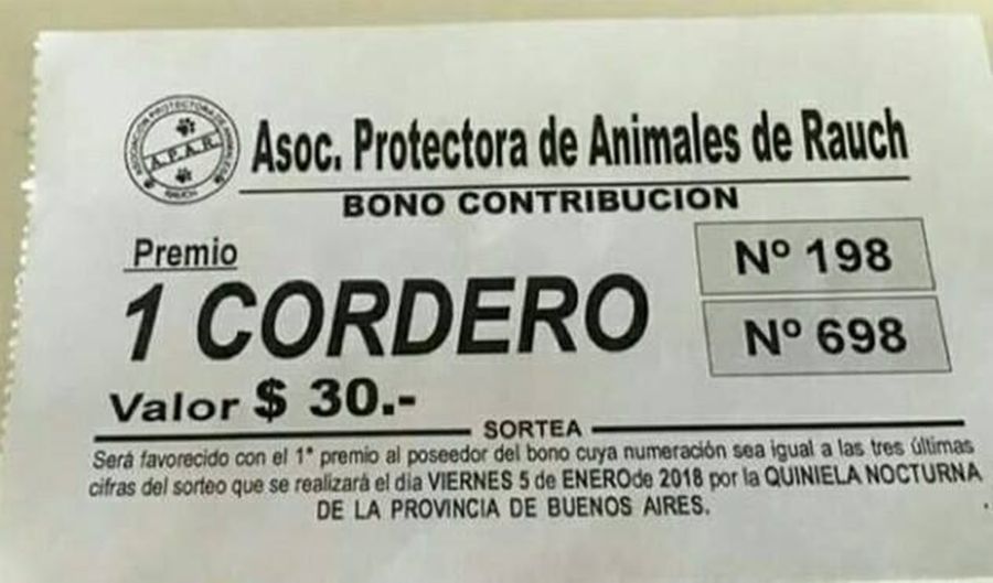 En rauch buscan recaudar fondos para una protectora de animales y rifan un cordero