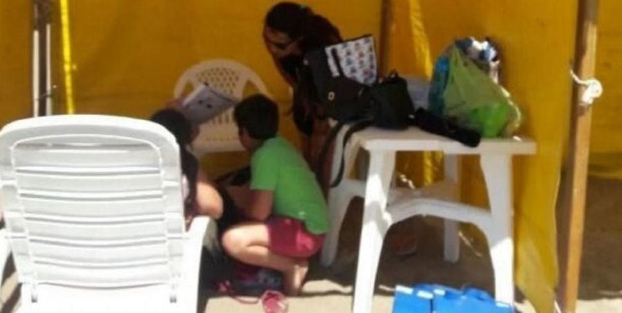 El viento tiró el parante de una carpa y le fracturó la cabeza a un nene en san clemente