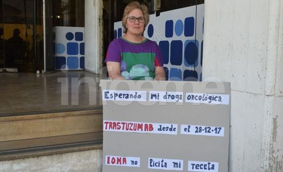 Vecina de olavarría reclama a ioma por una droga para continuar su tratamiento oncológico
