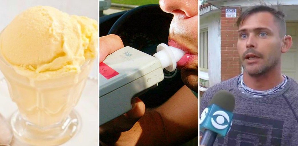 Insólito: le dio positivo el test de alcoholemia: había comido helado de sambayón