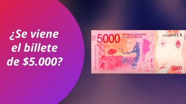Billete 5000 pesos Argentina