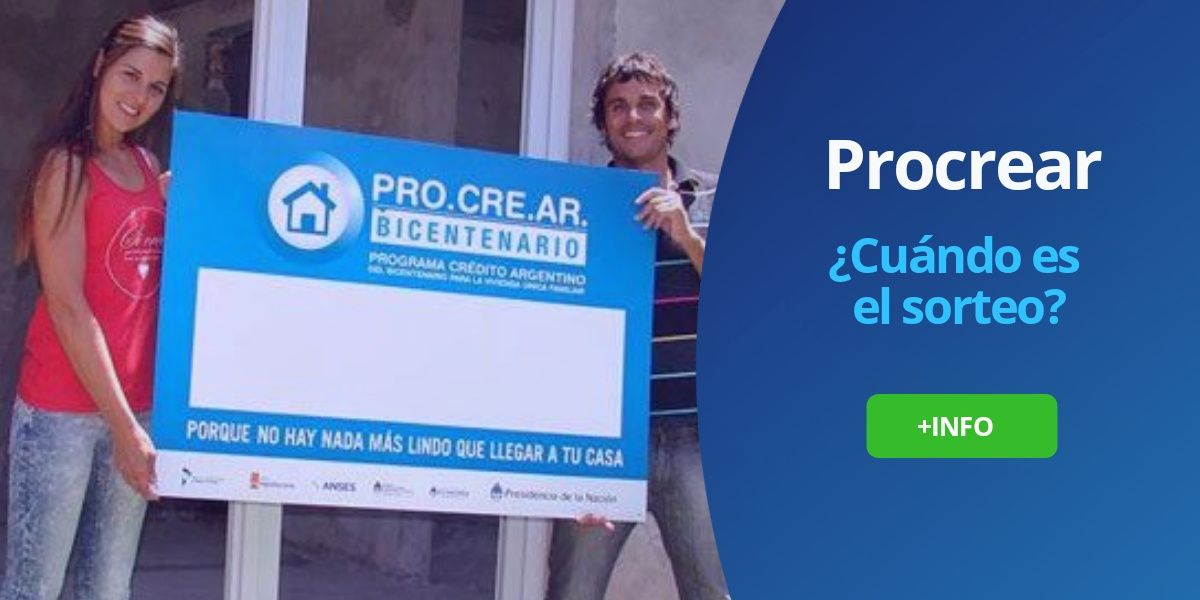 Plan Procrear Sorteo