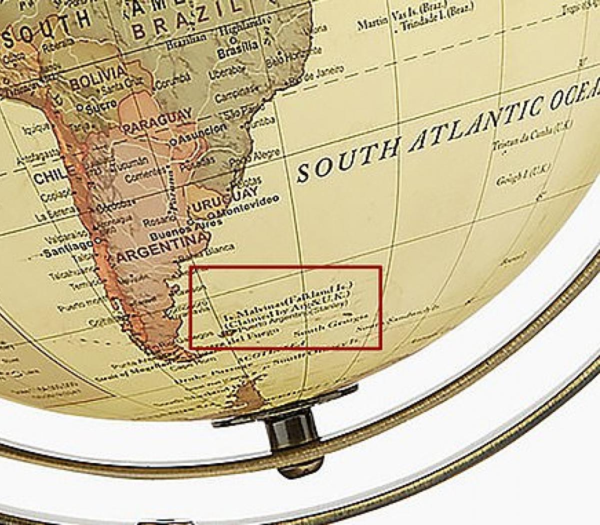Vaca muerta o malvinas: la disyuntiva que el gobierno planteó a las petroleras 2 Mapa con la ubicación de las islas malvinas en el atlántico sur