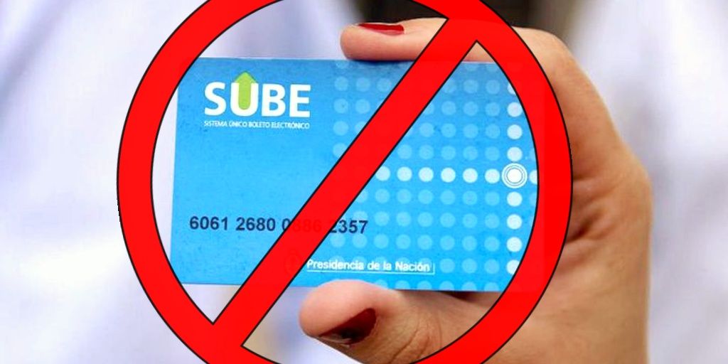 Tarjeta SUBE suspención bloqueo