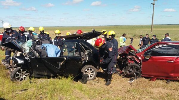 Accidente choque ruta 11 la costa
