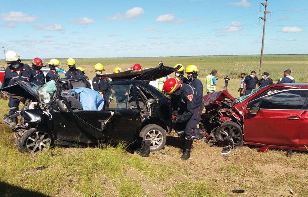 Accidente choque ruta 11 la costa