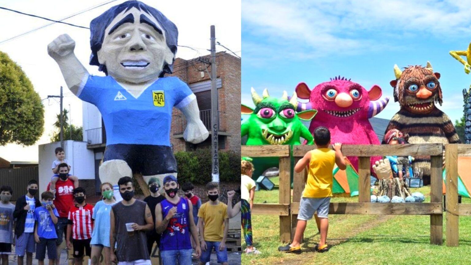 Con maradona como el más elegido: la plata recibió el año nuevo con la quema de 61 muñecos