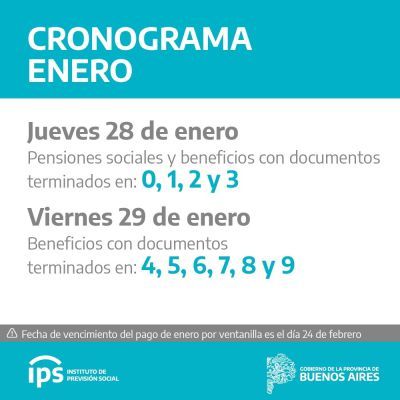 áˆ Ips Fecha De Cobro Cronograma De Pago Enero 2021
