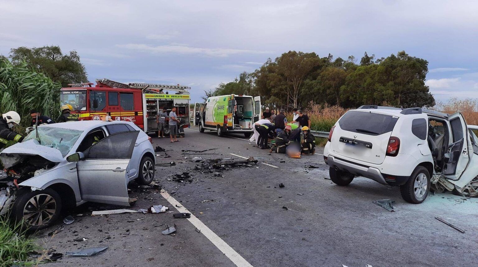 Tragedia en ruta 51: dos personas perdieron la vida en un choque frontal