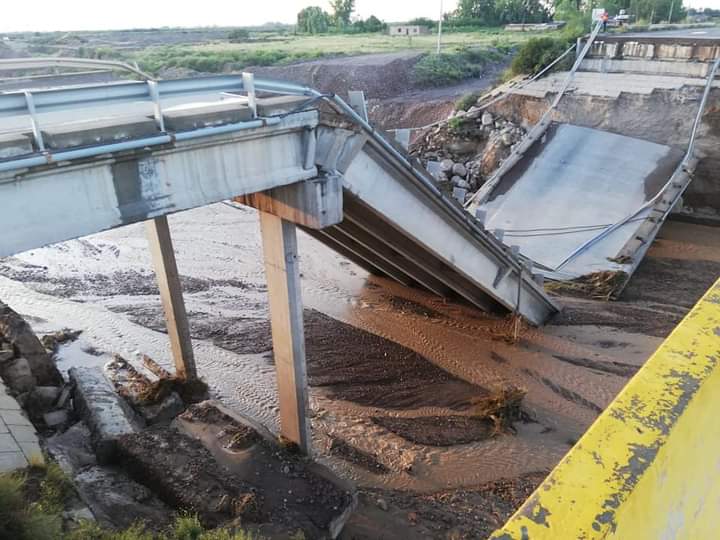 puente caido ruta 40 mendoza
