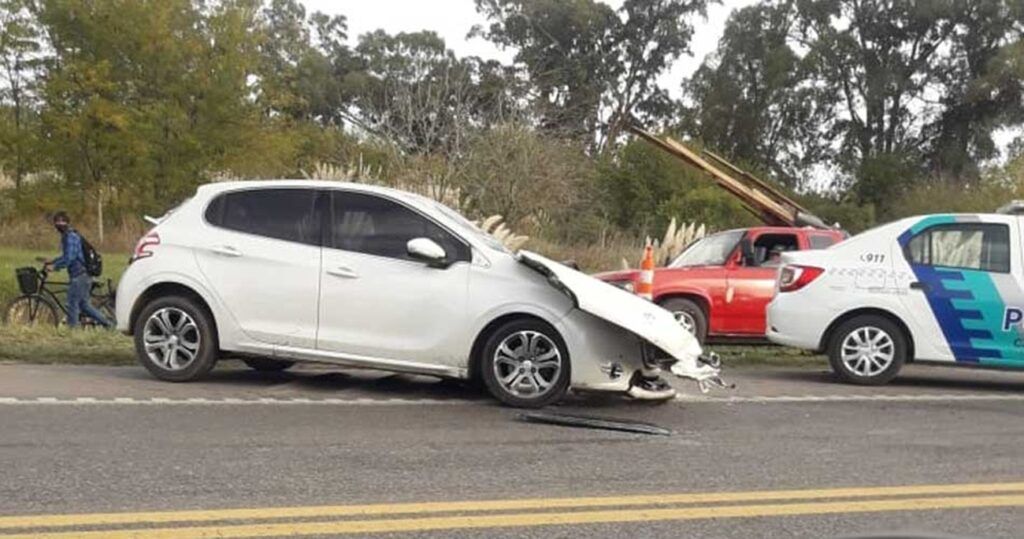 Un muerto y un herido grave tras tremendo choque frontal en la ruta 205