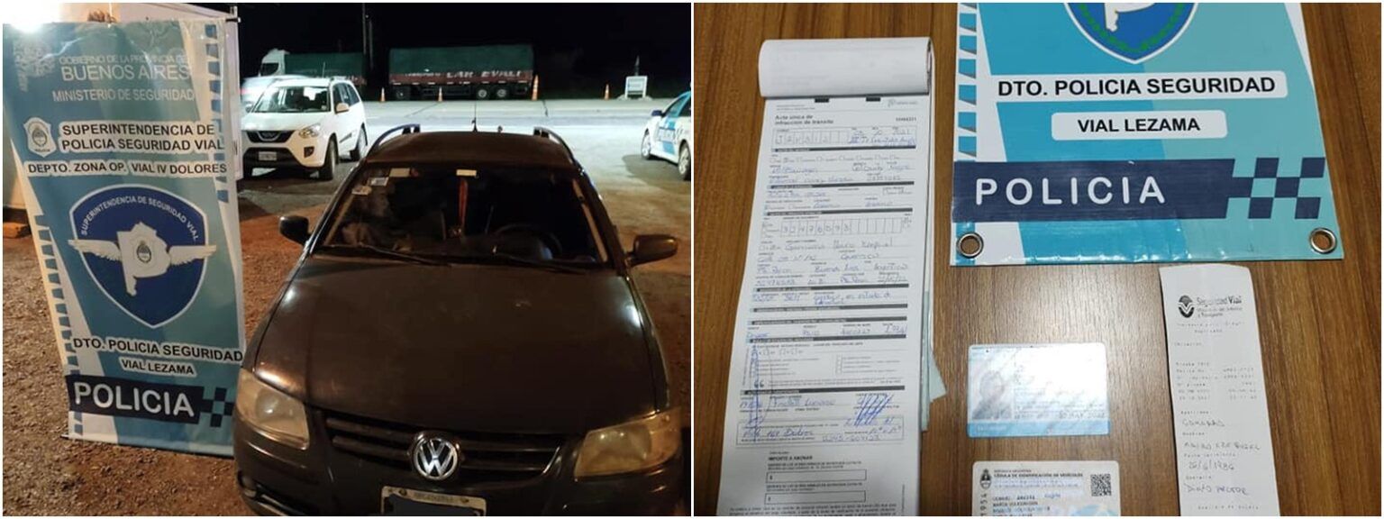 Lezama: detienen a sujeto que regresaba de pescar y conducía borracho