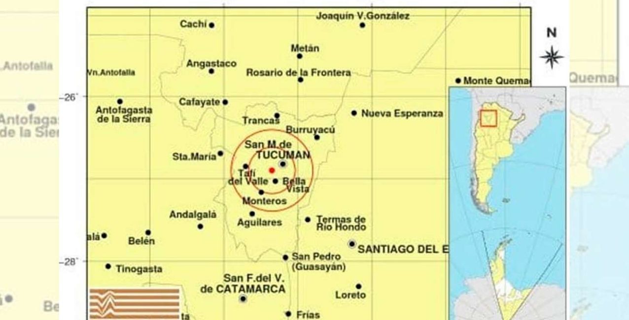sismo hoy en Tucuman