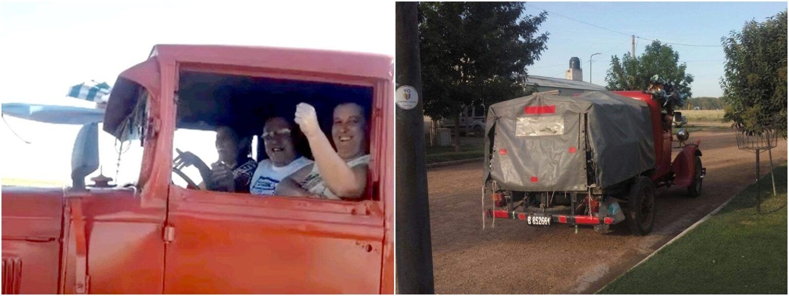 Viajó desde coronel suárez a claromecó en una ford a para participar de un concurso de pesca