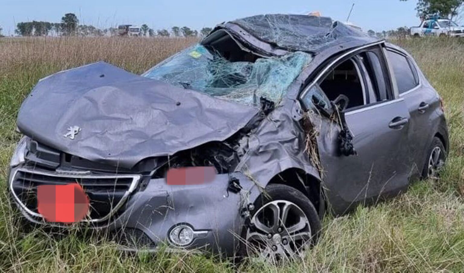 Accidente en ruta 29: dos heridos tras un fuerte vuelco cerca de general belgrano