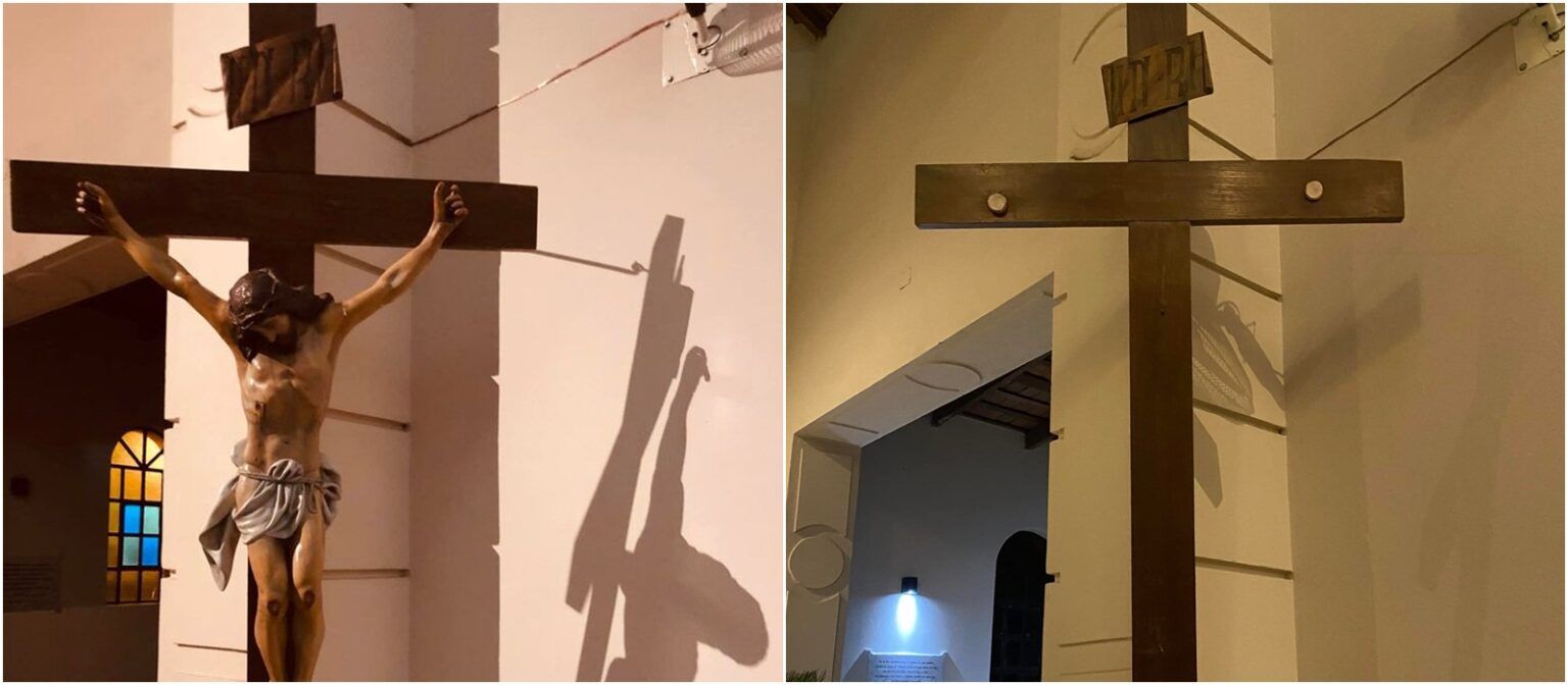 Pila: descolgaron de la cruz y robaron el cristo de la parroquia