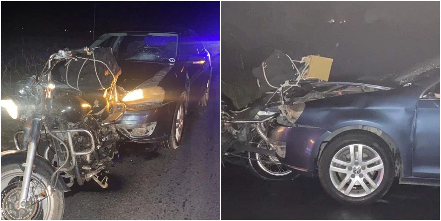 Fuerte accidente en ruta 29: un herido tras chocar un auto y una moto