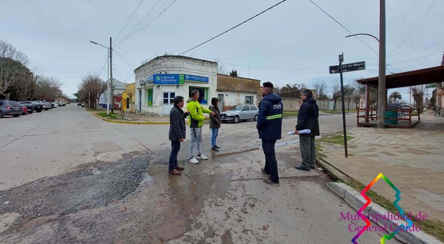 General guido: se iniciaron nuevas obras de pavimentación