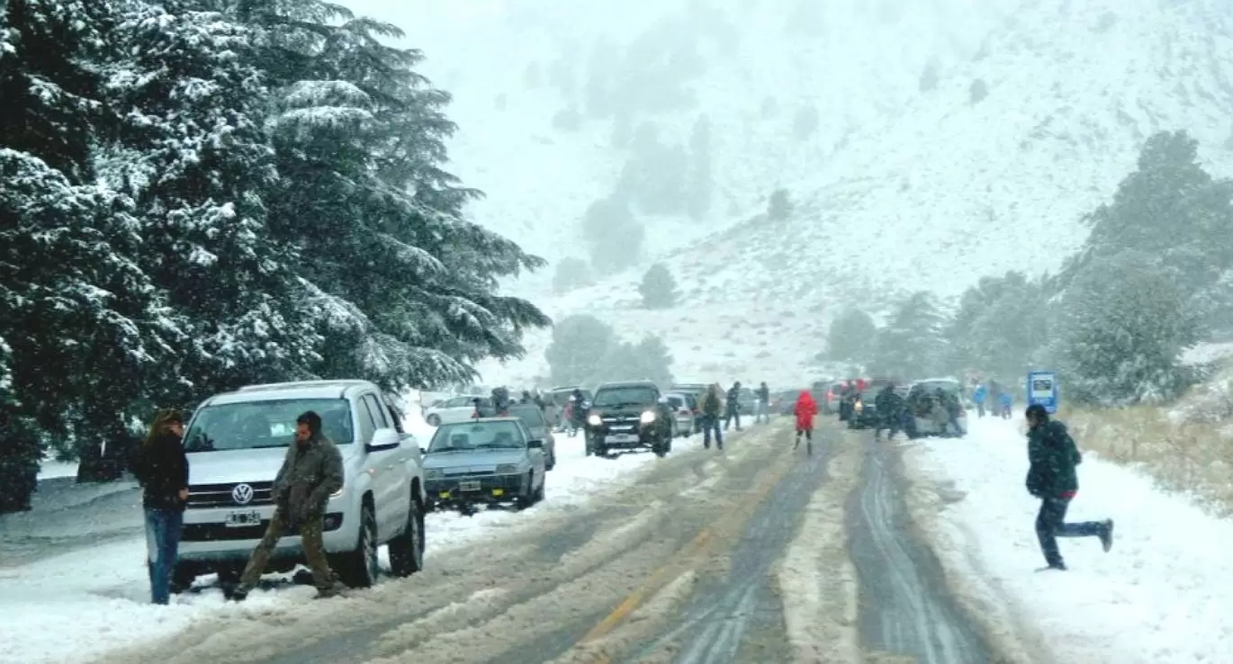 Nieve en Sierra de la Ventana