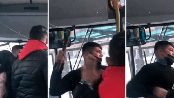 Pelea en Colectivo