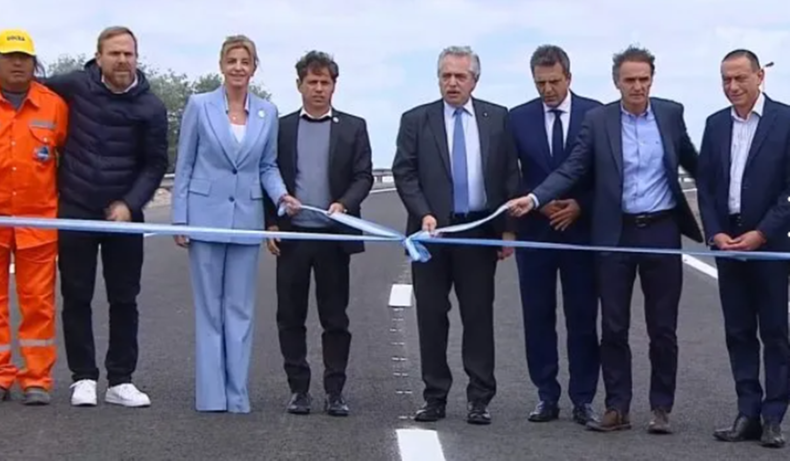Fernández y kicillof inauguraron la finalización de la autopista ezeiza-cañuelas