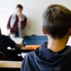 Maestra y alumnos