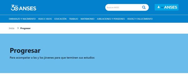 como cobrar el progresar 16 y 17 años