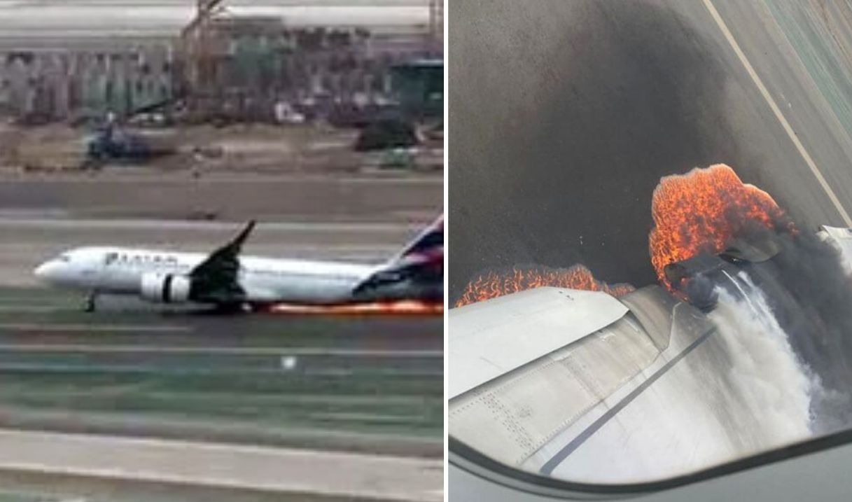 Un avión de latam chocó en tierra contra un autobomba: hay dos bomberos muertos