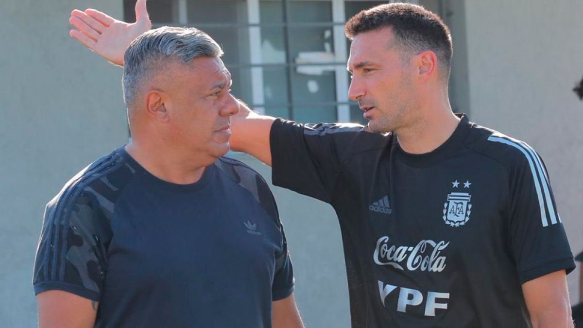 Chiqui Tapia y Lionel Scaloni