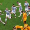 Argentinos burlándose de Holandeses tras ganarle por penales
