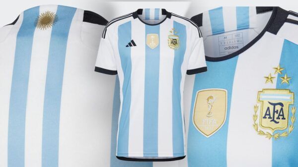 Nueva camiseta argentina 3 estrellas