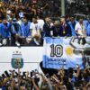Micro Selección Argentina festejo