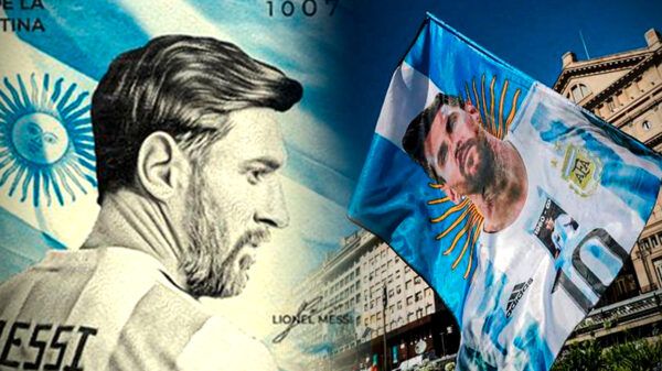 Billetes con la cara de Messi